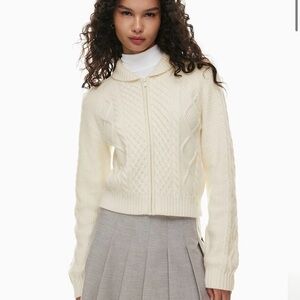 Sunday Best BLACK Cable Knit Cardigan